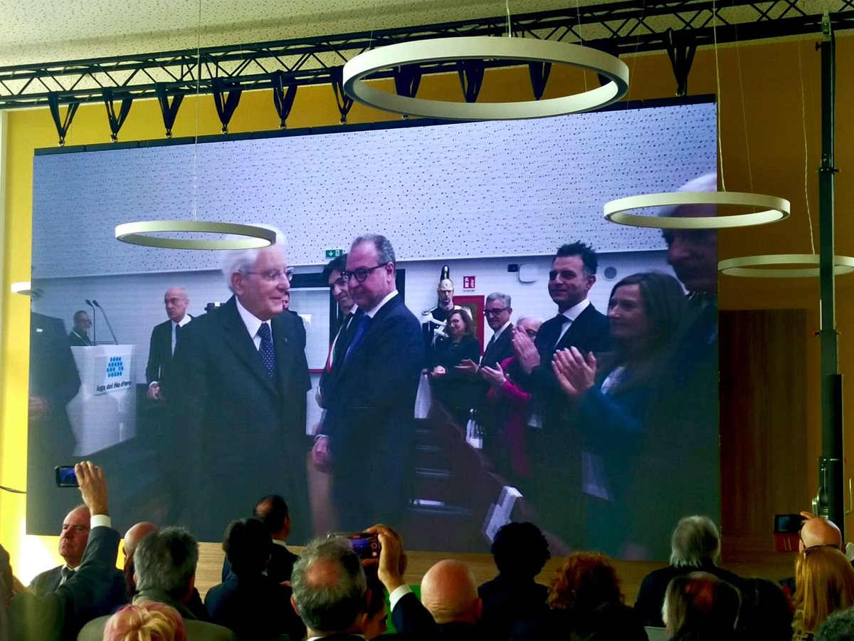 Ledwall Mosaiko installato per LEGA DEL FILO D'ORO — Pres. Mattarella Osimo