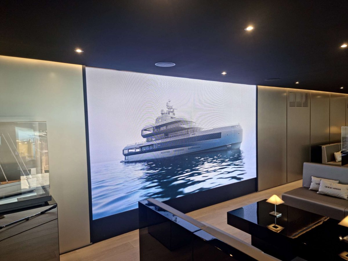 Ledwall Mosaiko installato per Monaco Yacht Show Principato di Monaco