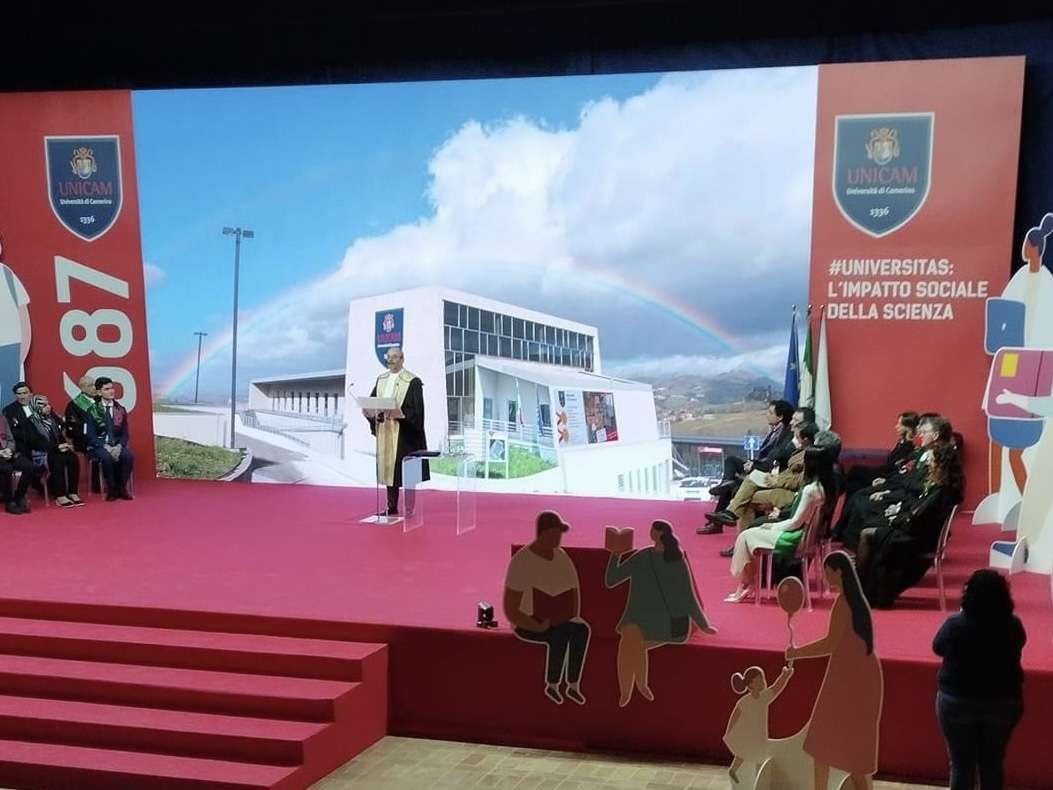 Ledwall Mosaiko installato per UNICAM — 687° Anno Accademico Camerino