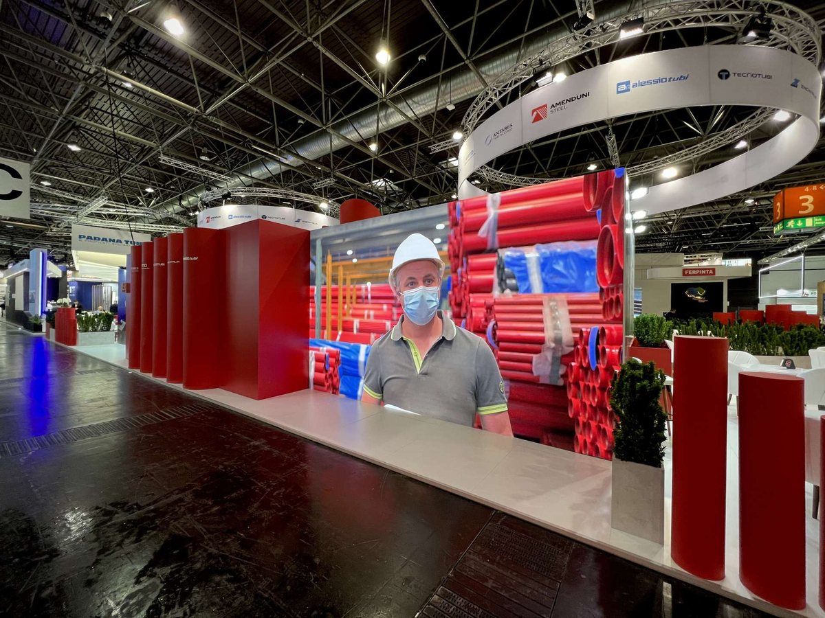 Ledwall Mosaiko installato per Wire & Tube Düsseldorf